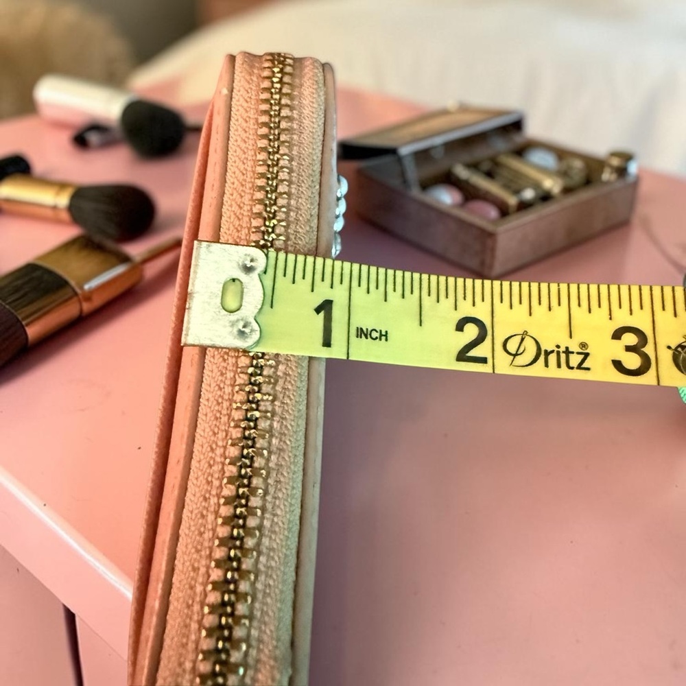 Kate Spade Novelty Storybook Pink Saffiano Leather Zip “Alphabet Series” Wallet - Picture 7 of 7
